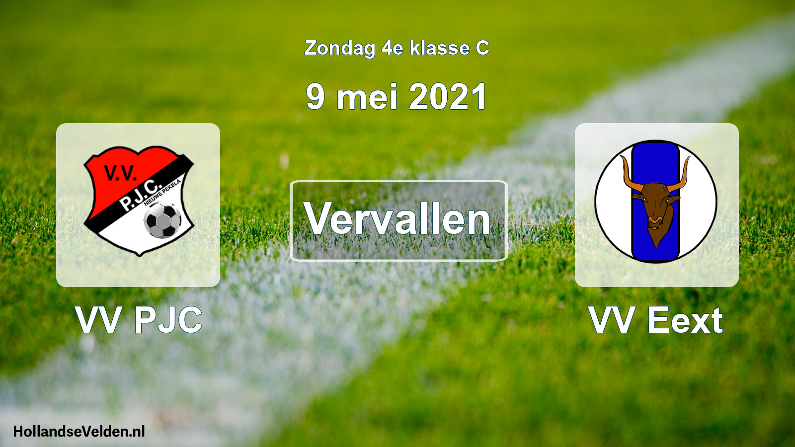 Scheduled Match: VV PJC - VV Eext (9 May 2021)