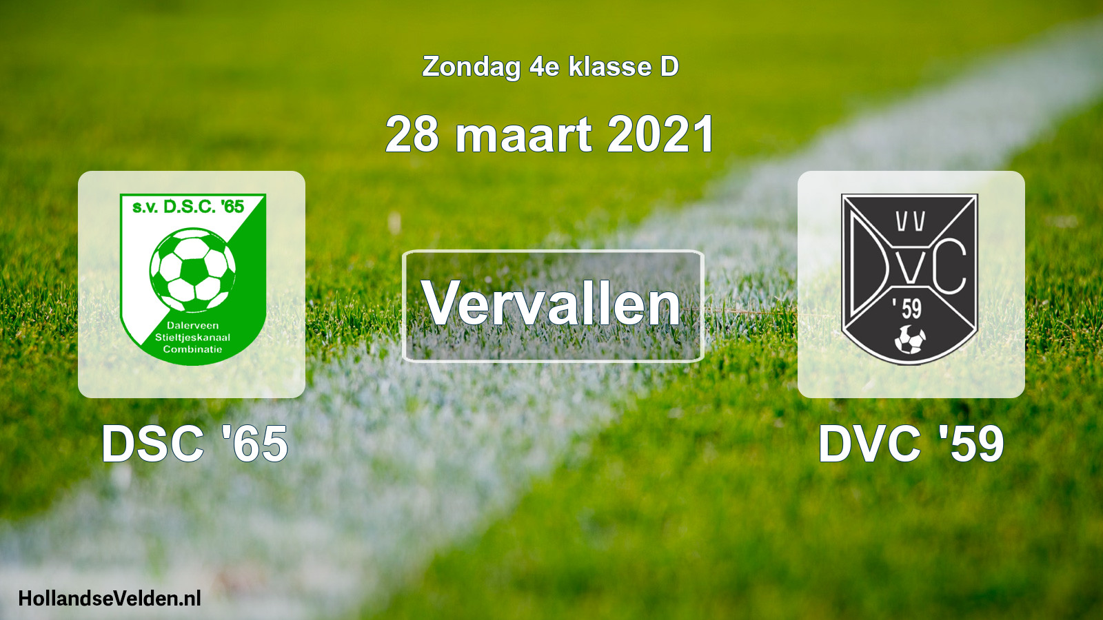 Scheduled Match: DSC '65 - DVC '59 (28 March 2021)