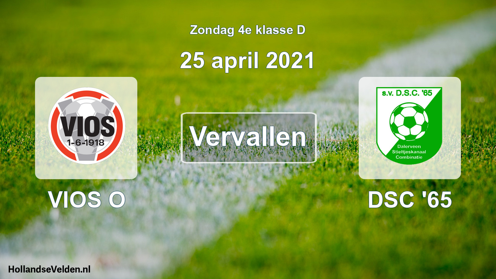 Scheduled Match: VIOS O - DSC '65 (25 April 2021)