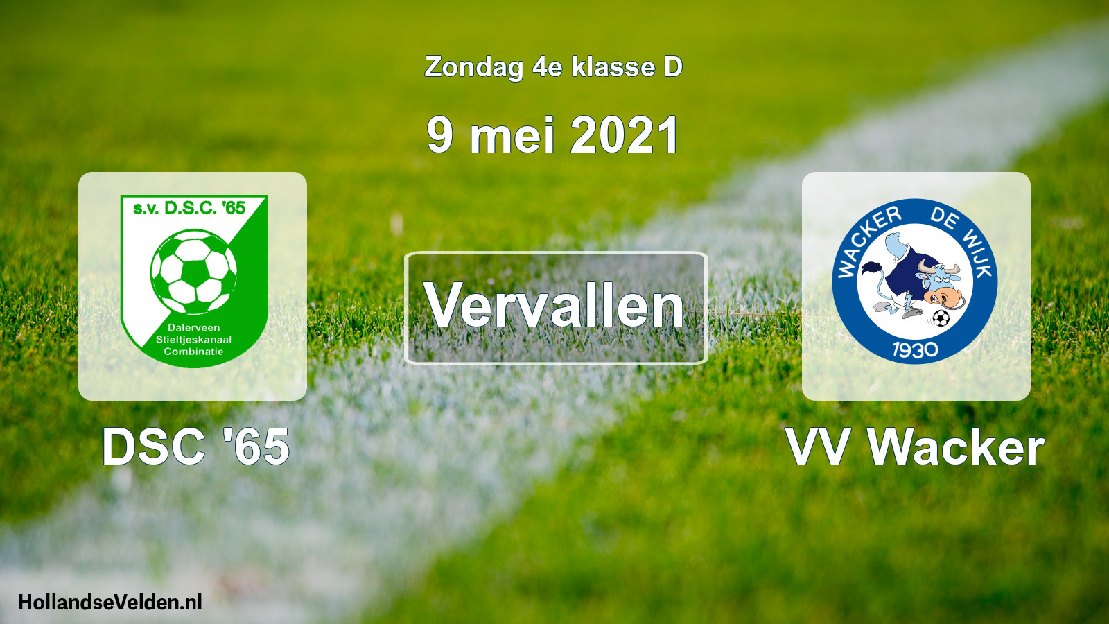 Scheduled Match: DSC '65 - VV Wacker (9 May 2021)