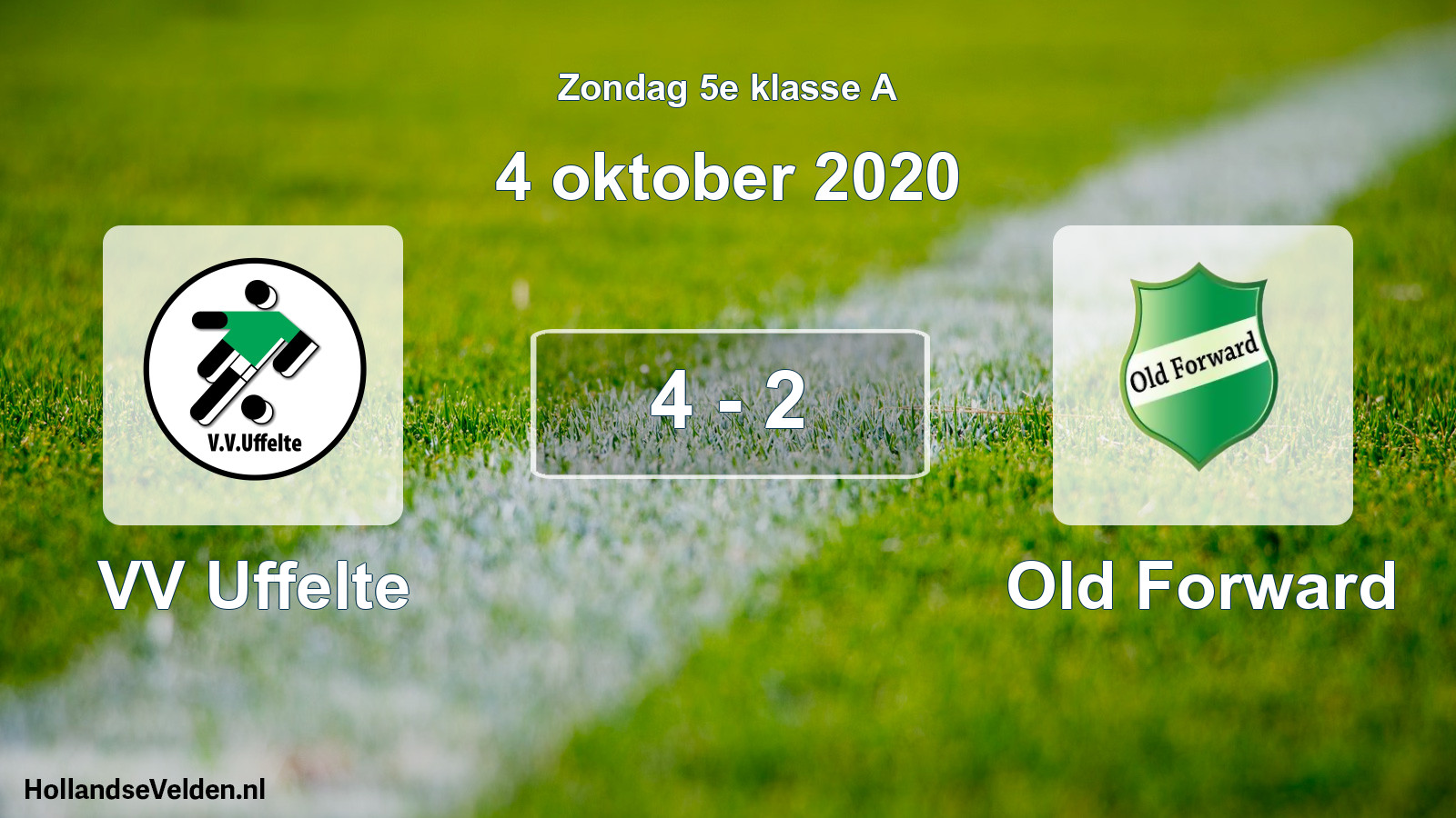 Total number of matches played: VV Uffelte - Old Forward 4 - 2 (4 October 2020)