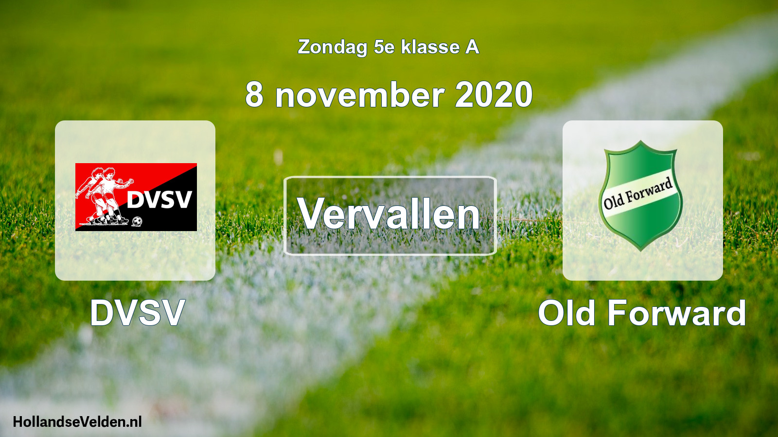 Scheduled Match: DVSV - Old Forward (8 November 2020)