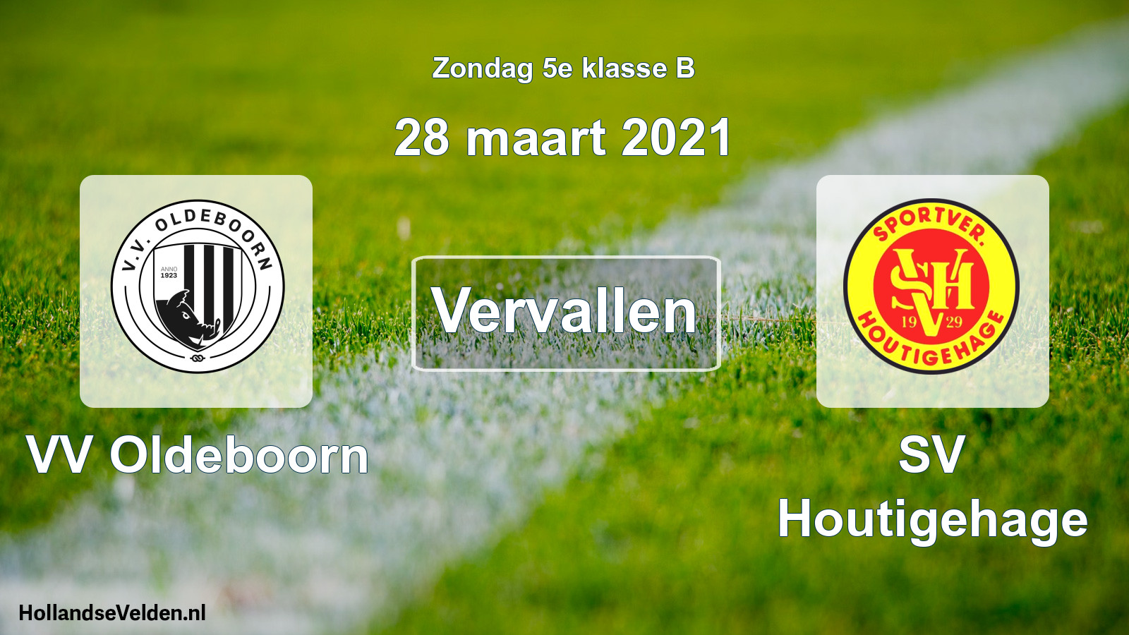 Scheduled Match: VV Oldeboorn - SV Houtigehage (28 March 2021)