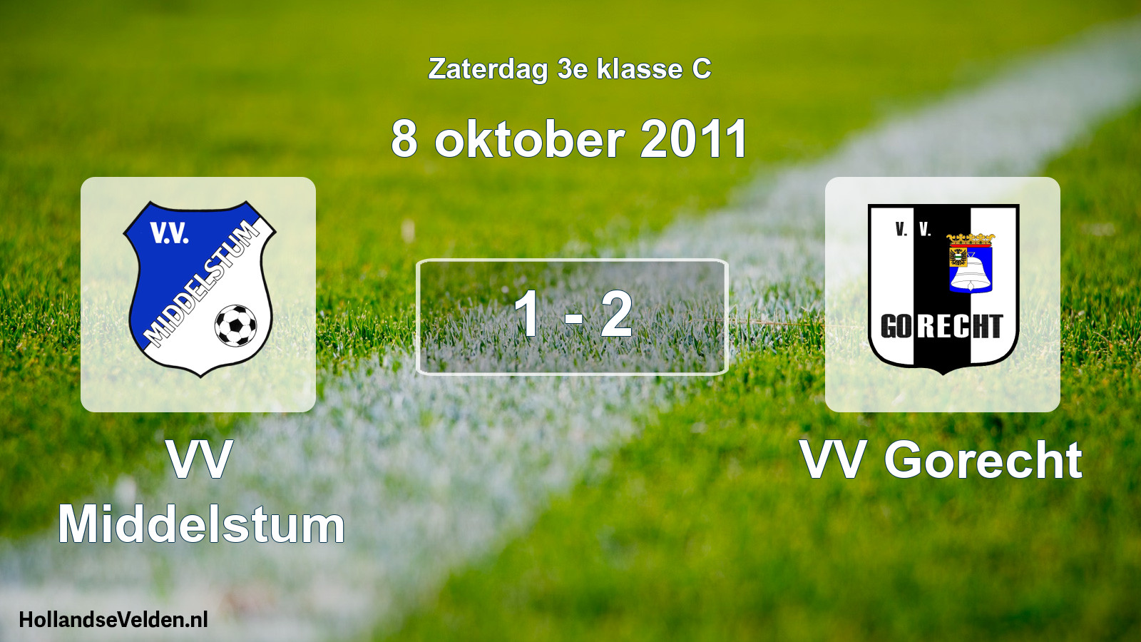 Total number of matches played: VV Middelstum - VV Gorecht 1 - 2 (8 October 2011)