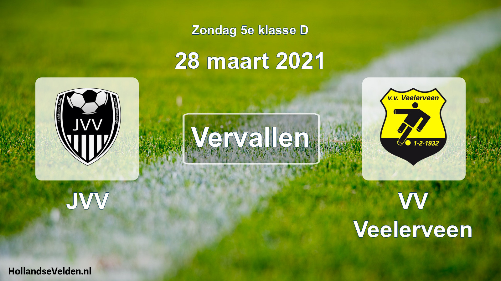 Scheduled Match: JVV - VV Veelerveen (28 March 2021)