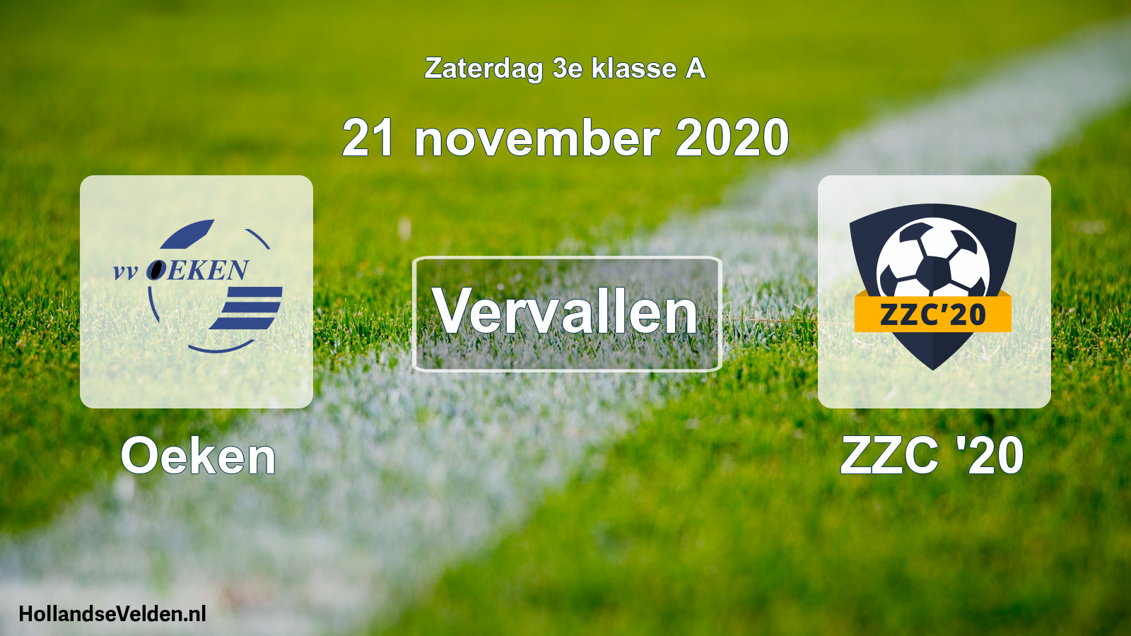 Scheduled Match: Oeken - ZZC '20 (21 November 2020)