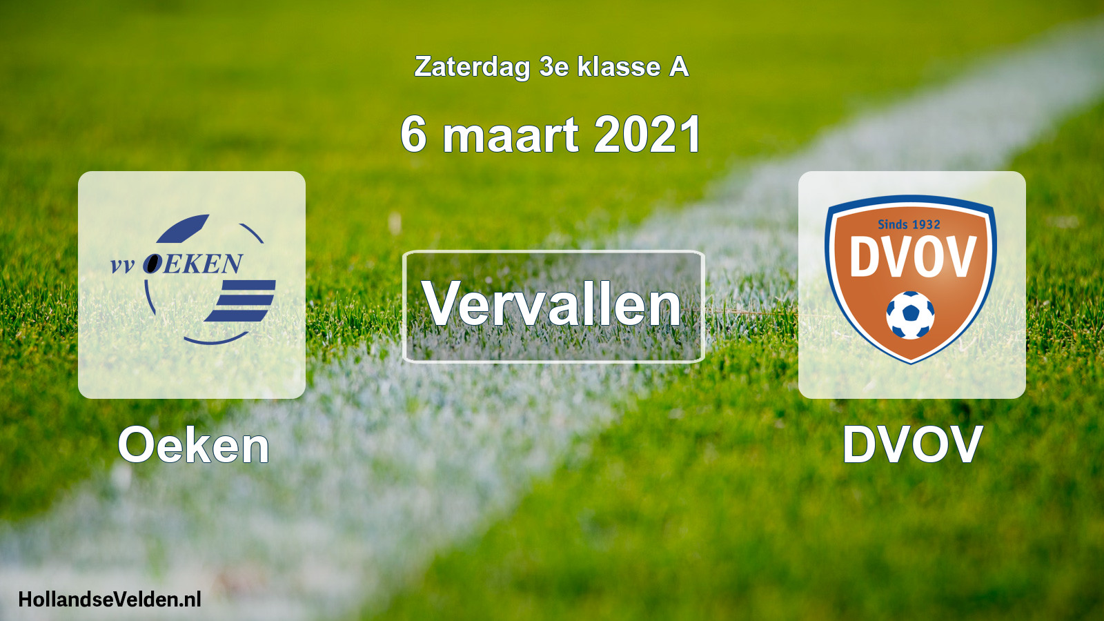 Scheduled Match: Oeken - DVOV (6 March 2021)