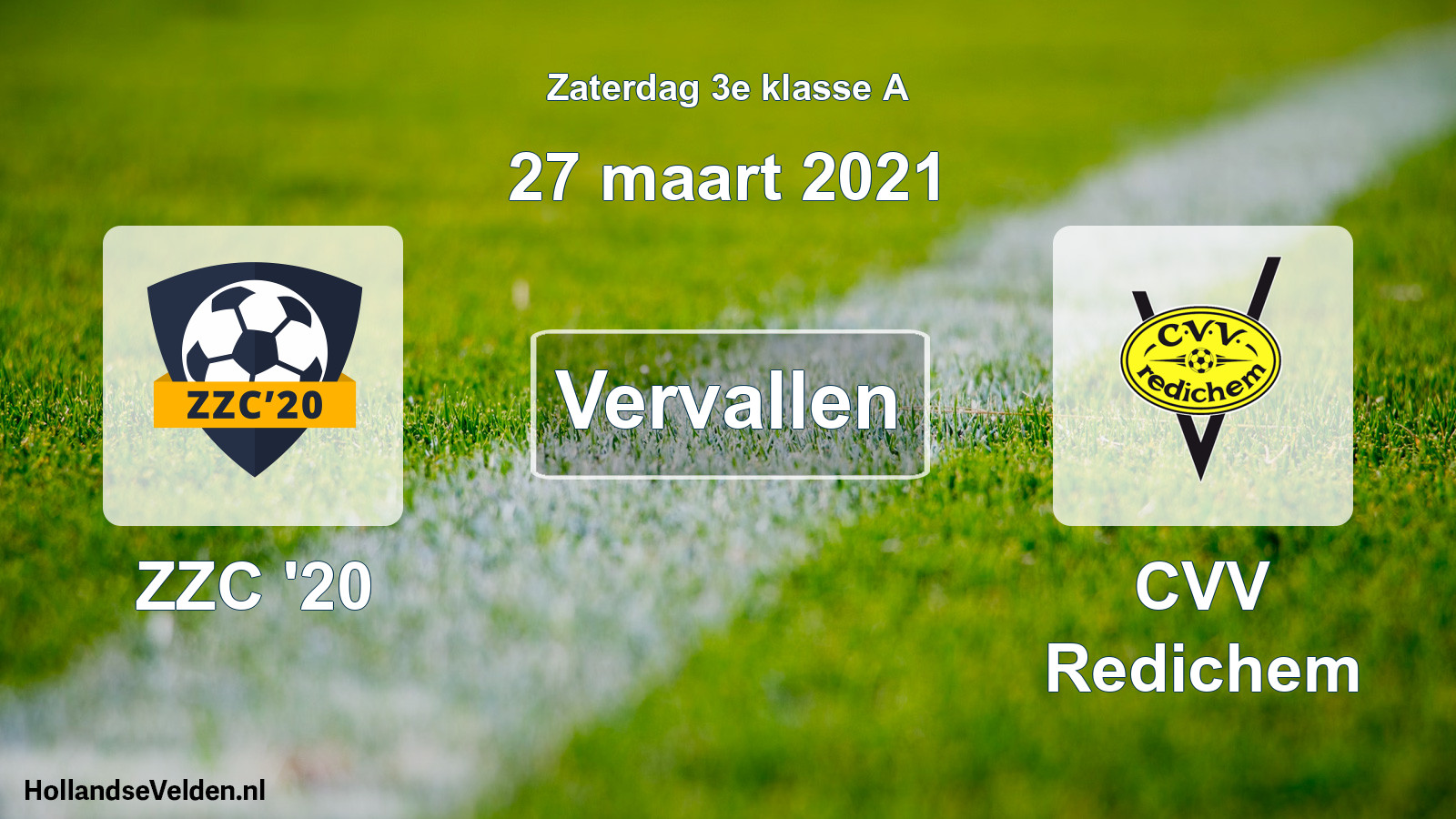 Scheduled Match: ZZC '20 - CVV Redichem (27 March 2021)