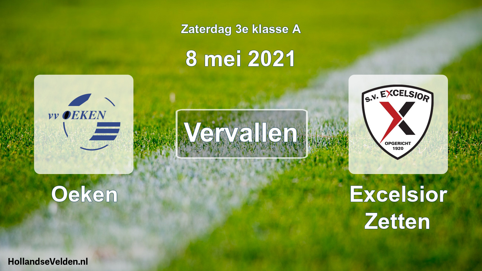 Scheduled Match: Oeken - Excelsior Zetten (8 May 2021)