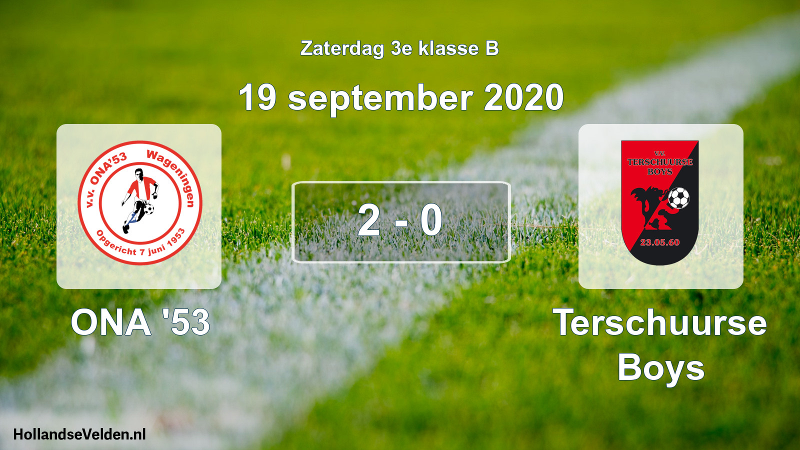 Total number of matches played: ONA '53 - Terschuurse Boys 2 - 0 (19 September 2020)