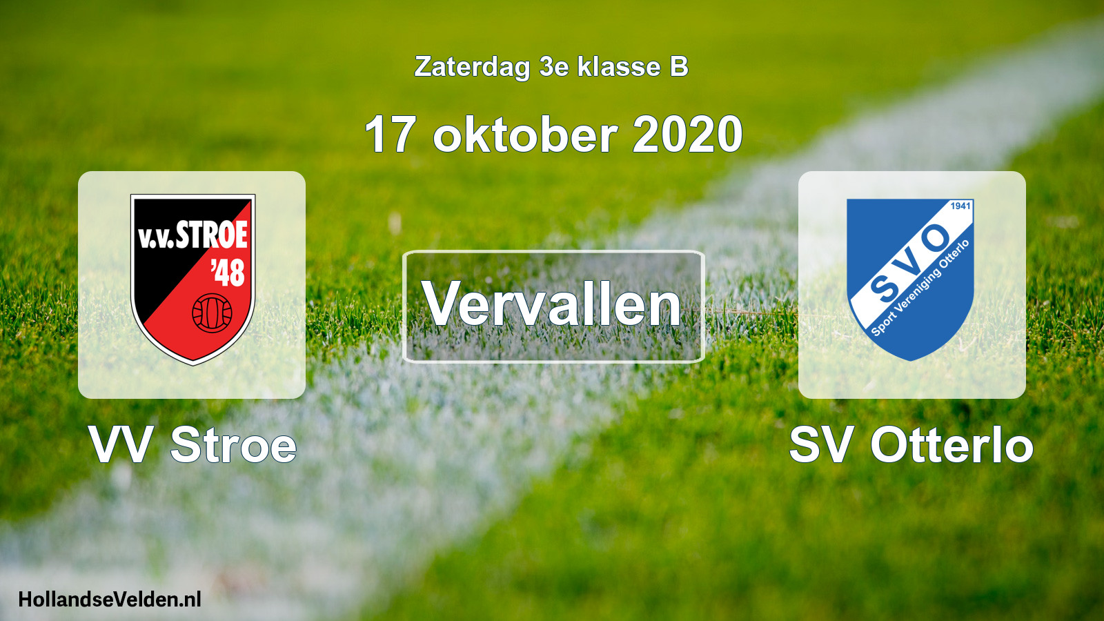 Scheduled Match: VV Stroe - SV Otterlo (17 October 2020)