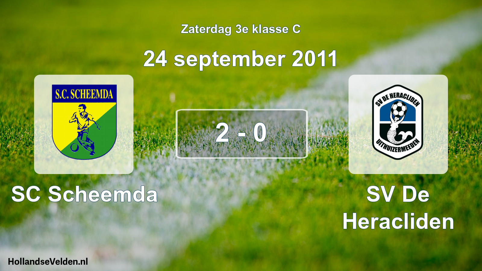 Total number of matches played: SC Scheemda - SV De Heracliden 2 - 0 (24 September 2011)