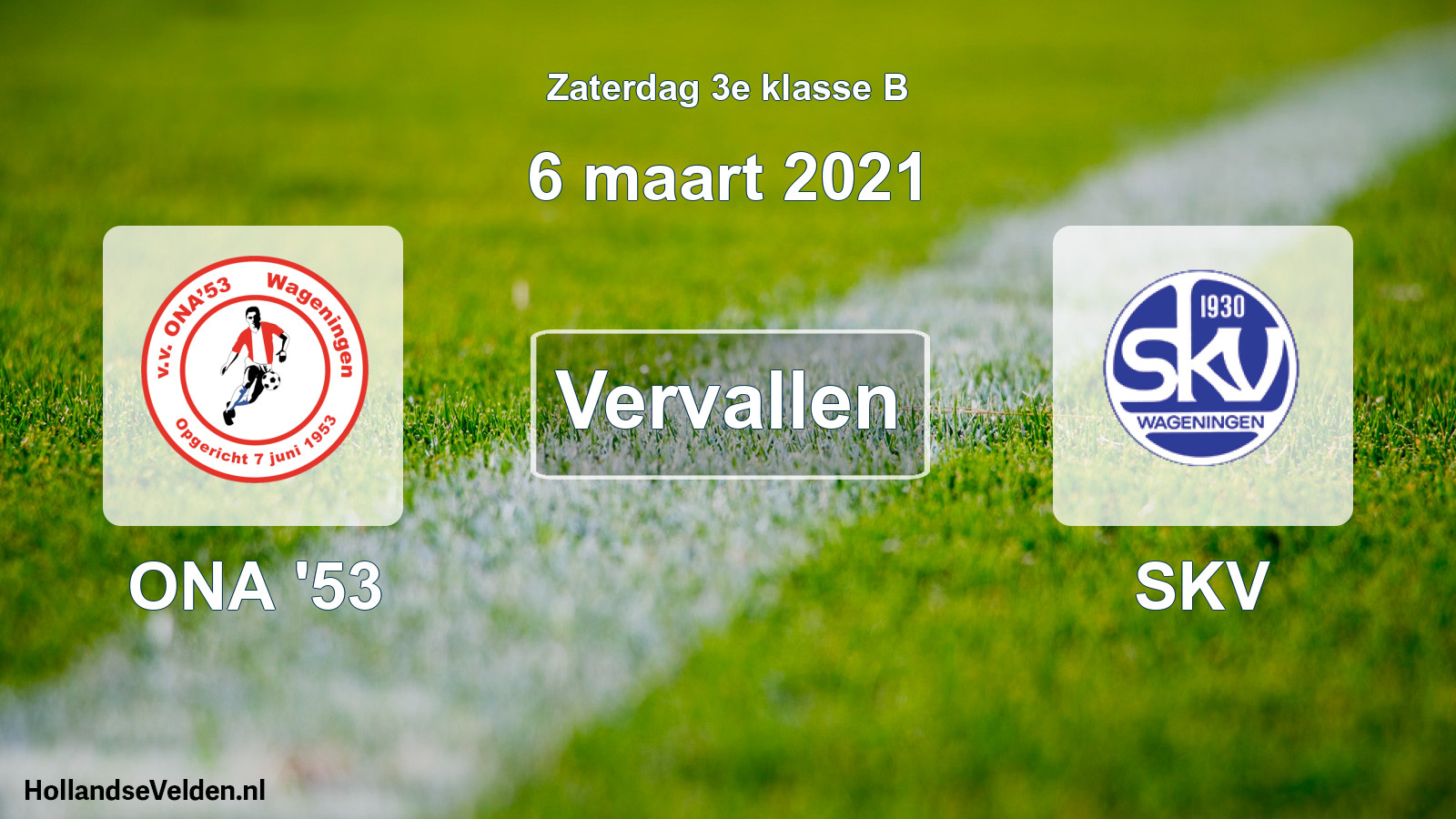 Scheduled Match: ONA '53 - SKV (6 March 2021)