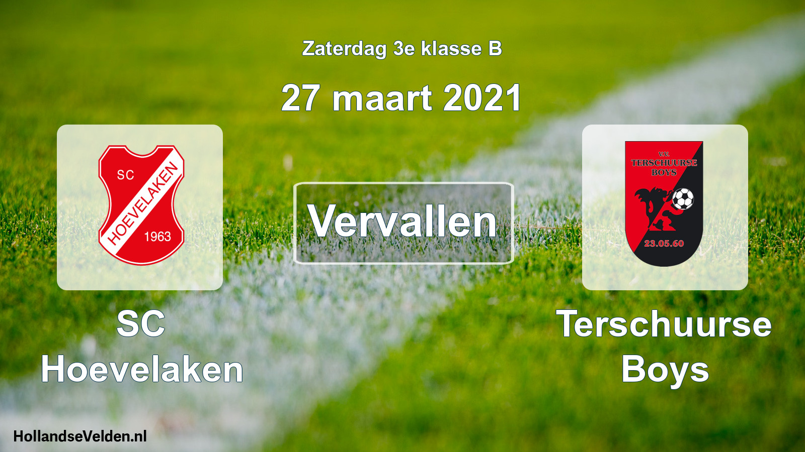 Scheduled Match: SC Hoevelaken - Terschuurse Boys (27 March 2021)