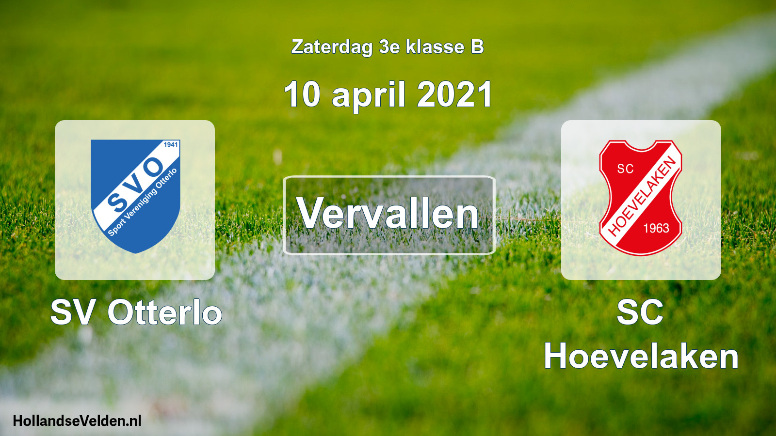 Scheduled Match: SV Otterlo - SC Hoevelaken (10 April 2021)