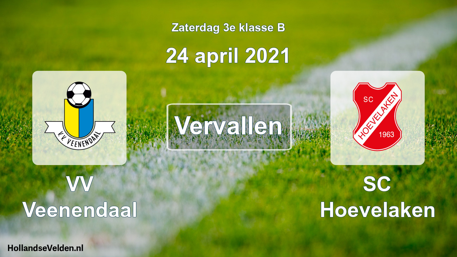 Scheduled Match: VV Veenendaal - SC Hoevelaken (24 April 2021)