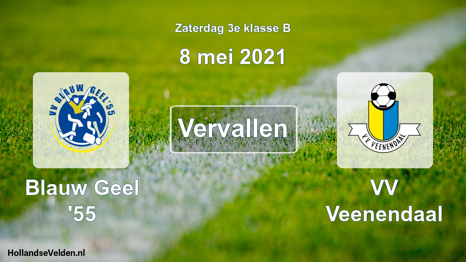 Scheduled Match: Blauw Geel '55 - VV Veenendaal (8 May 2021)