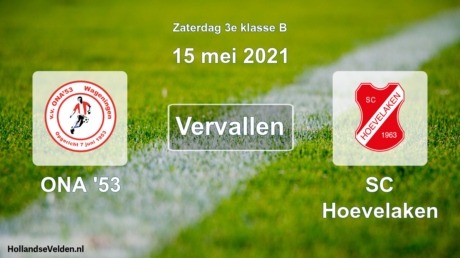 Scheduled Match: ONA '53 - SC Hoevelaken (15 May 2021)