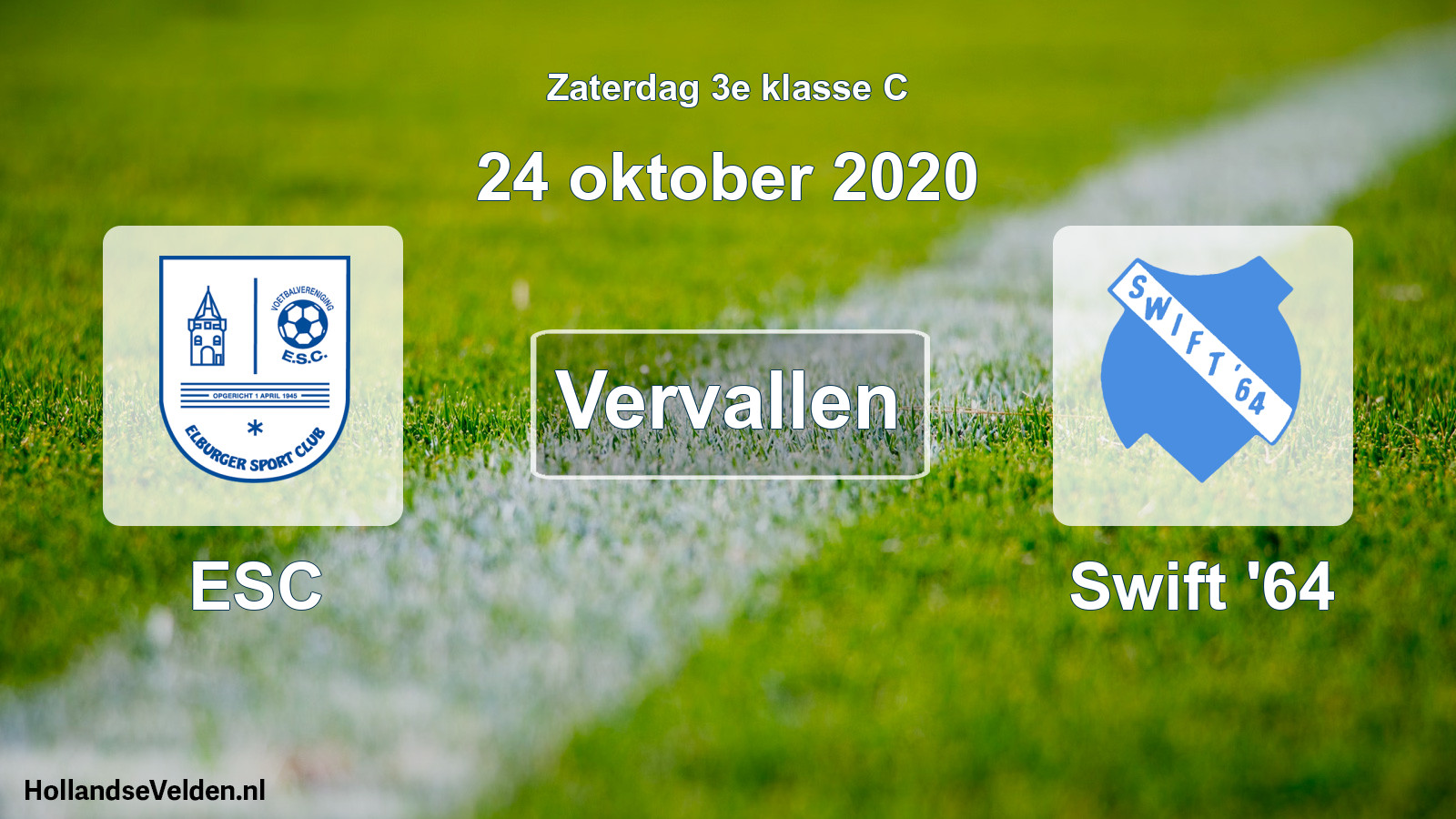 Scheduled Match: ESC - Swift '64 (24 October 2020)