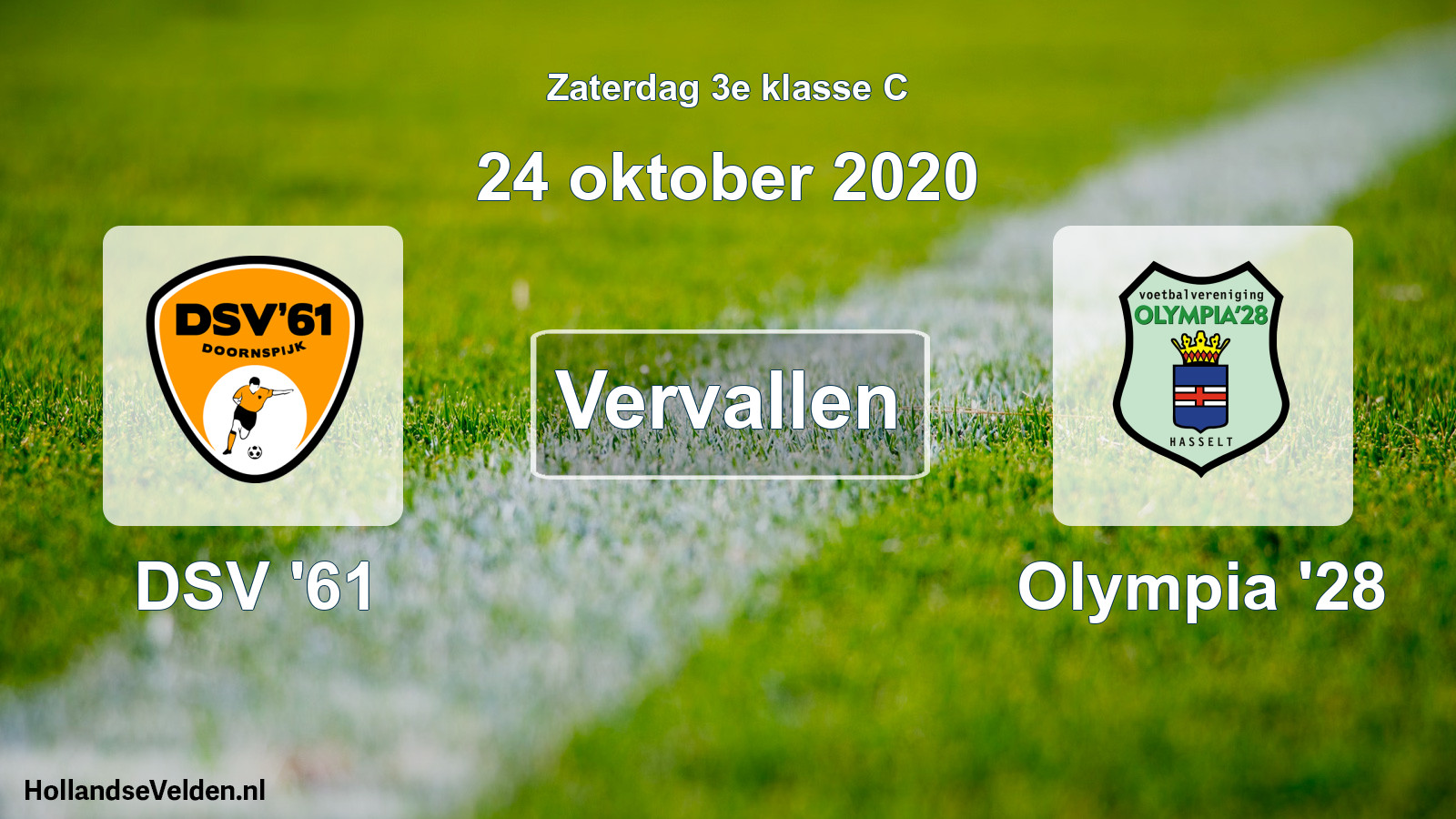 Scheduled Match: DSV '61 - Olympia '28 (24 October 2020)