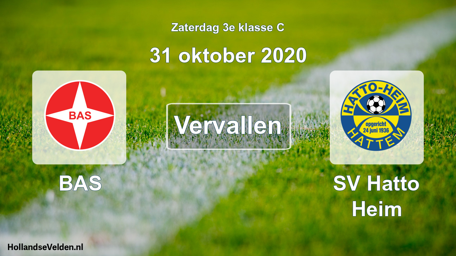 Scheduled Match: BAS - SV Hatto Heim (31 October 2020)