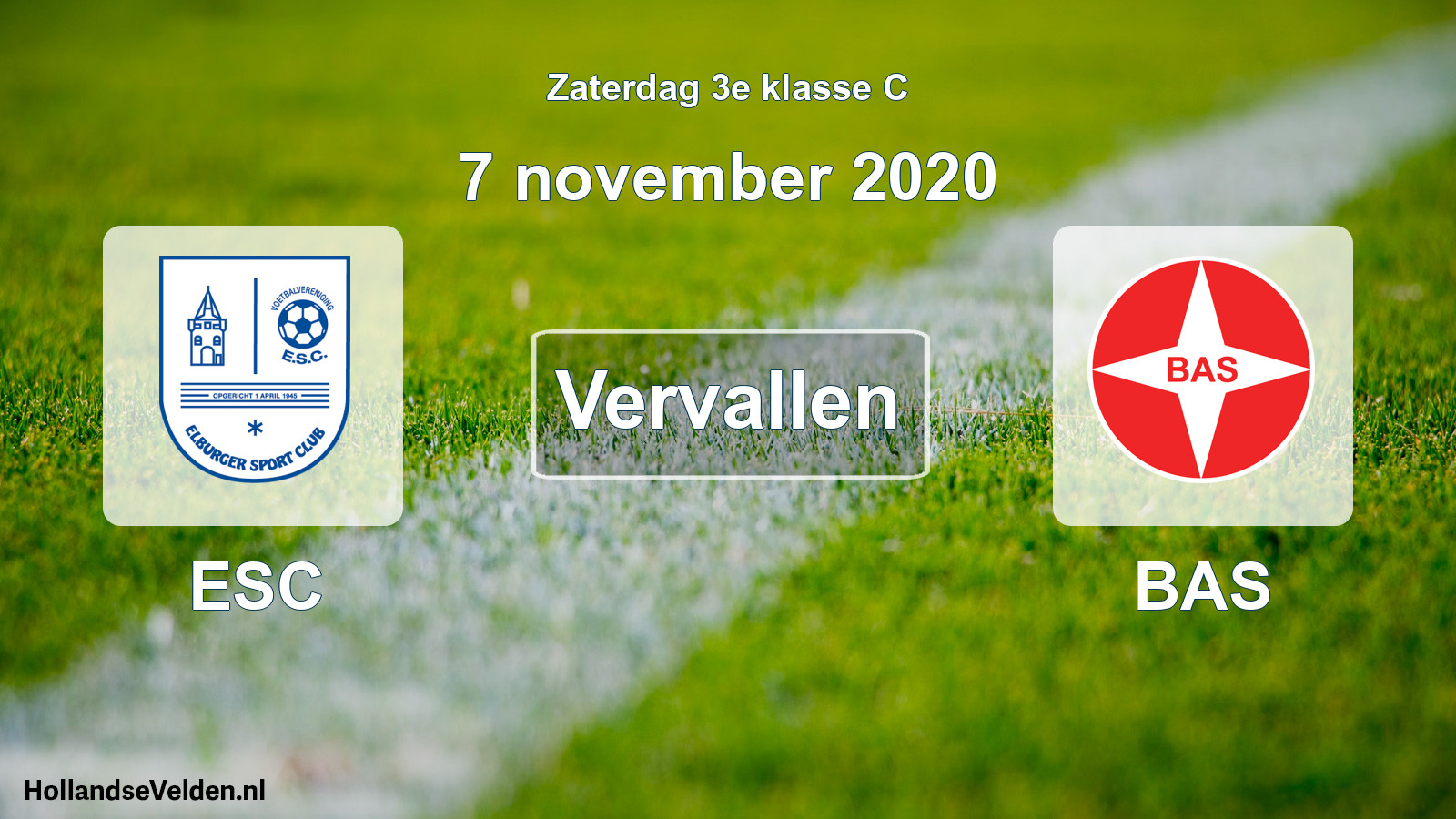 Scheduled Match: ESC - BAS (7 November 2020)