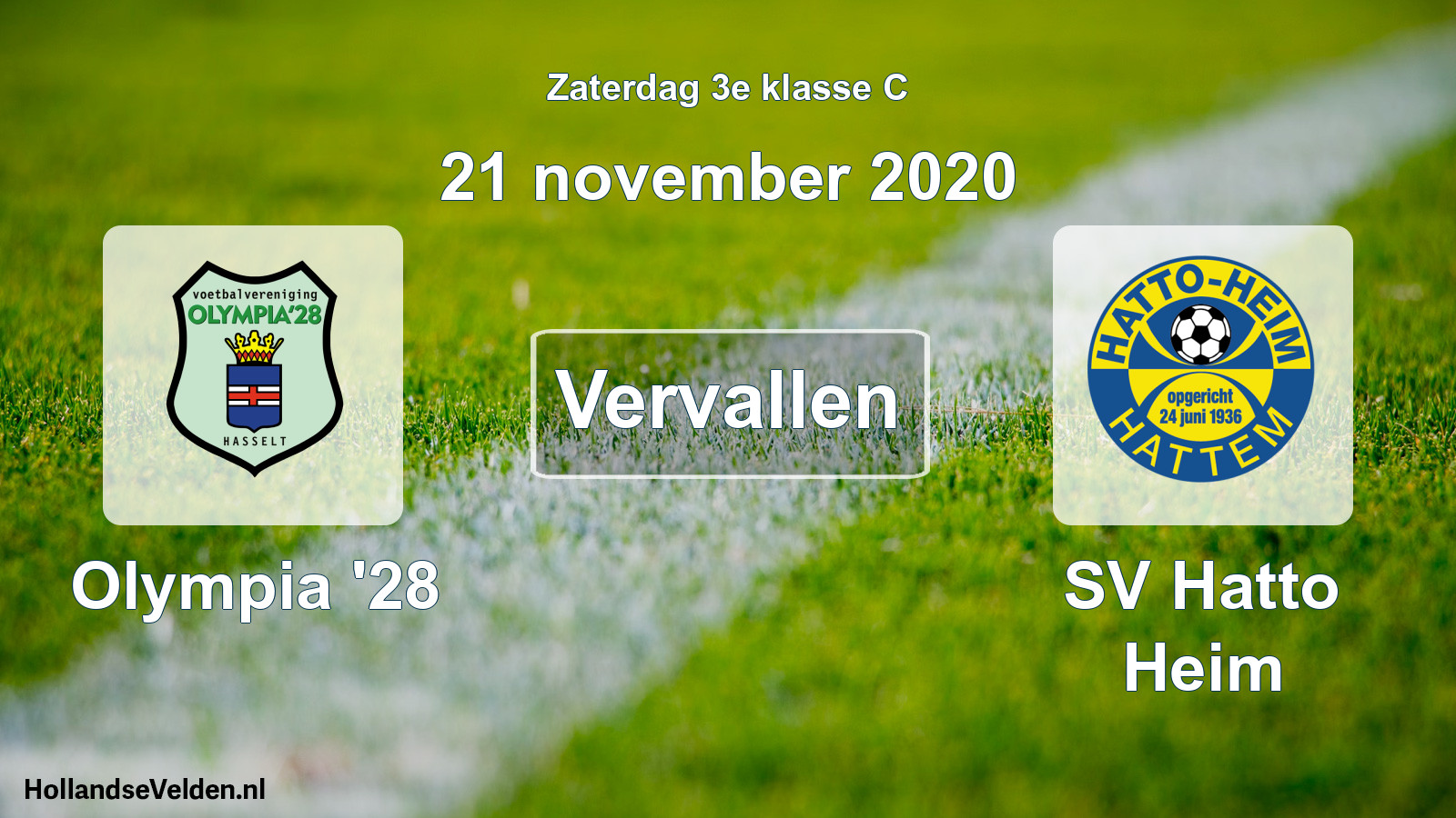 Scheduled Match: Olympia '28 - SV Hatto Heim (21 November 2020)