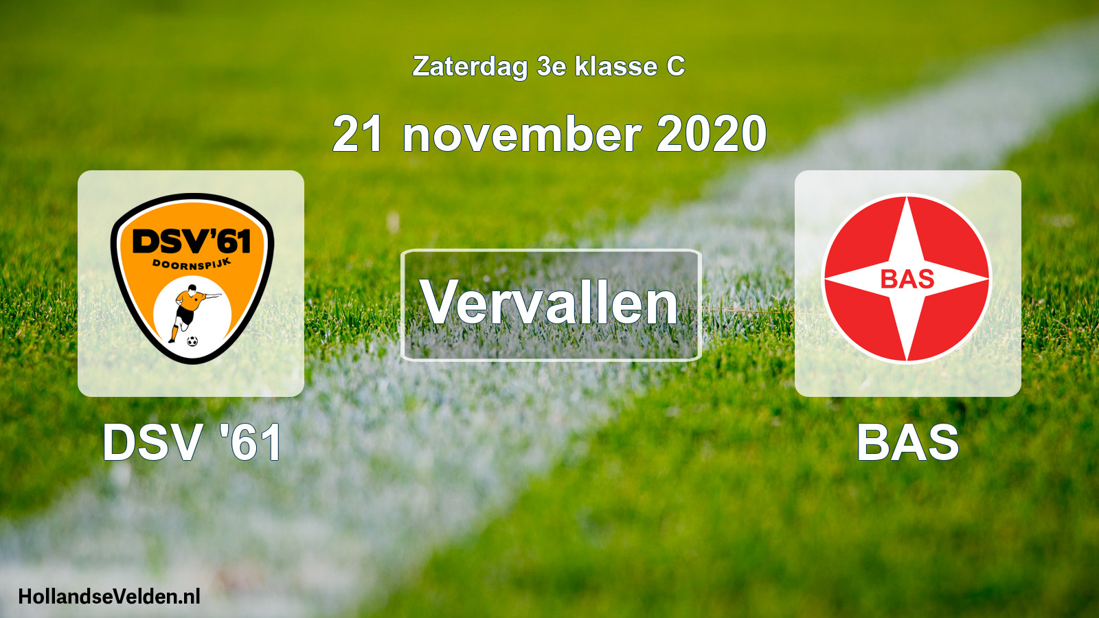 Scheduled Match: DSV '61 - BAS (21 November 2020)