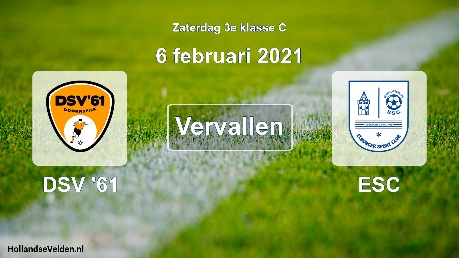 Scheduled Match: DSV '61 - ESC (6 February 2021)