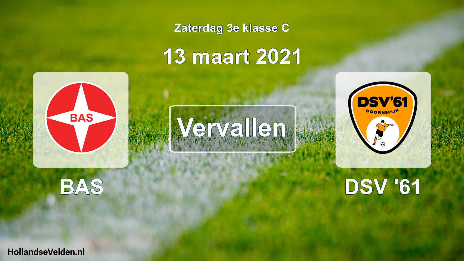 Scheduled Match: BAS - DSV '61 (13 March 2021)