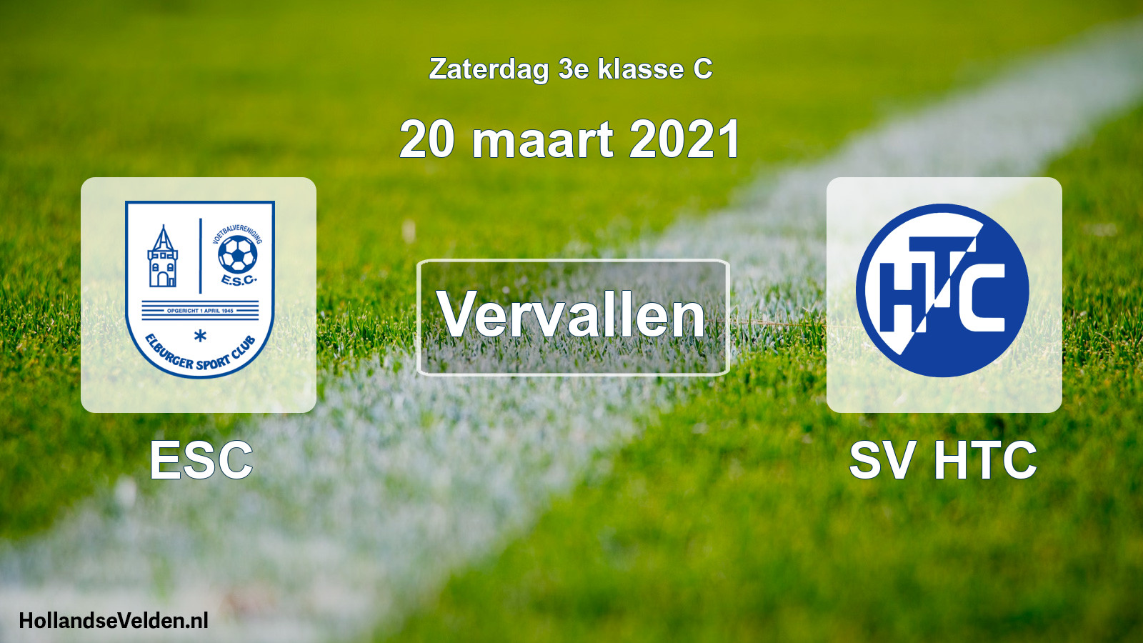 Scheduled Match: ESC - SV HTC (20 March 2021)