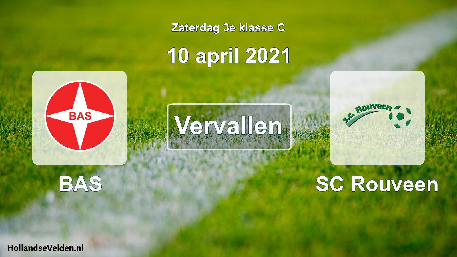 Scheduled Match: BAS - SC Rouveen (10 April 2021)