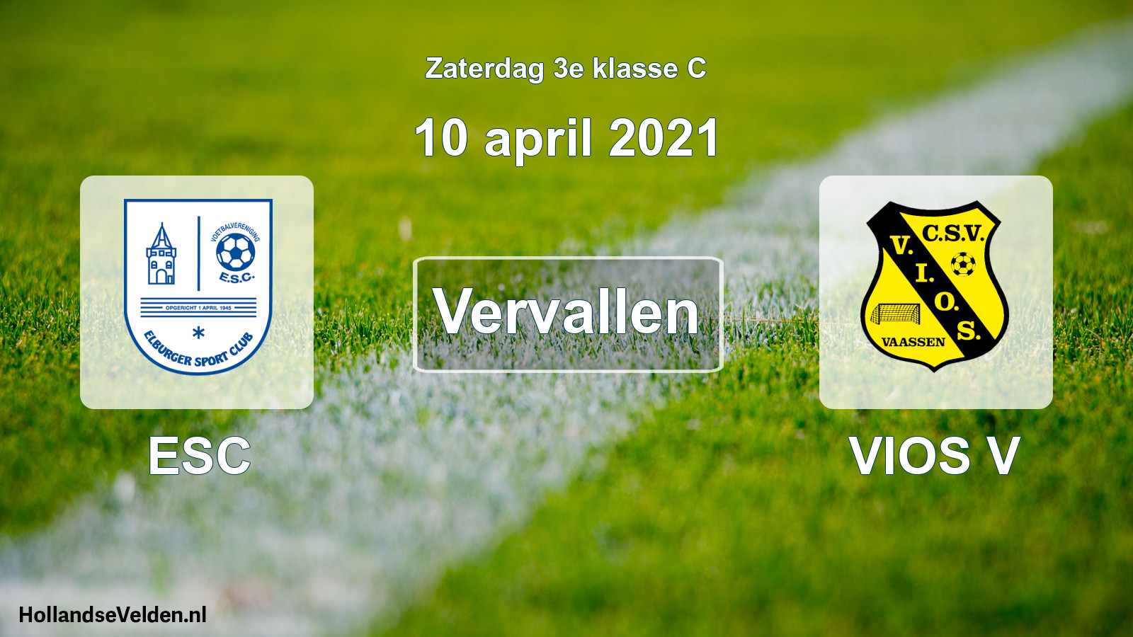 Scheduled Match: ESC - VIOS V (10 April 2021)