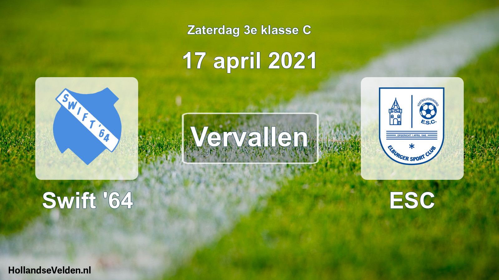 Scheduled Match: Swift '64 - ESC (17 April 2021)