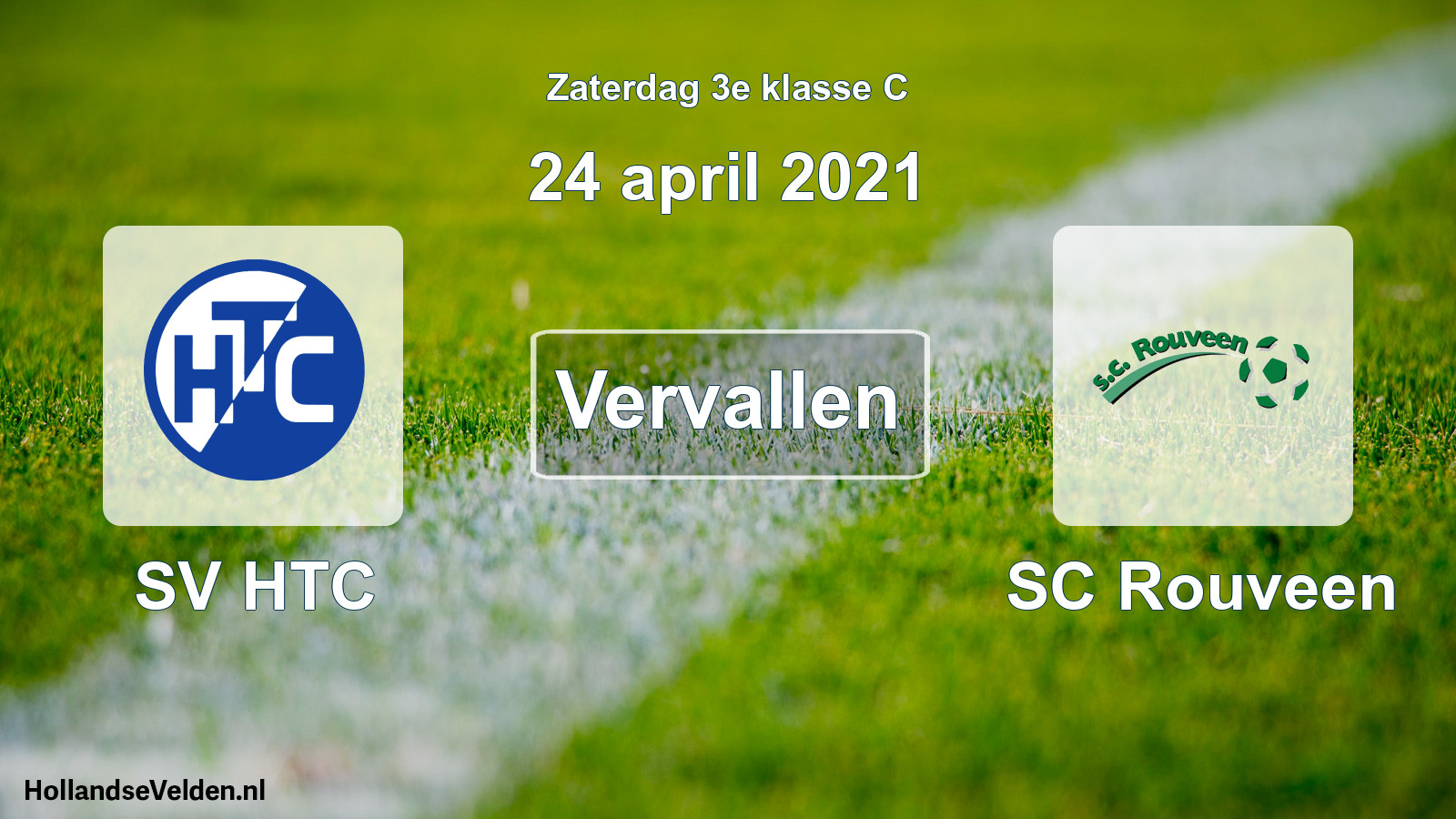 Scheduled Match: SV HTC - SC Rouveen (24 April 2021)
