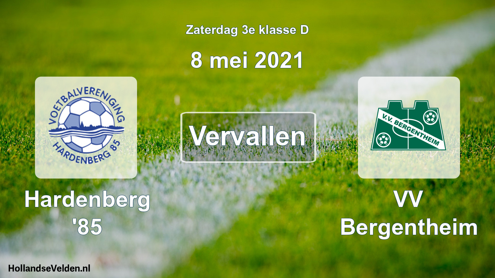 Scheduled Match: Hardenberg '85 - VV Bergentheim (8 May 2021)