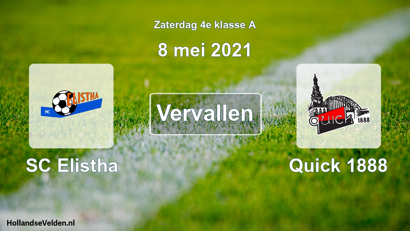 Scheduled Match: SC Elistha - Quick 1888 (8 May 2021)