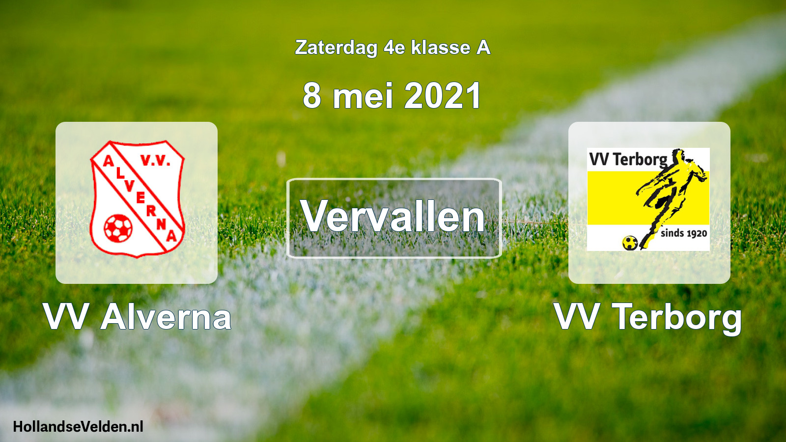 Scheduled Match: VV Alverna - VV Terborg (8 May 2021)