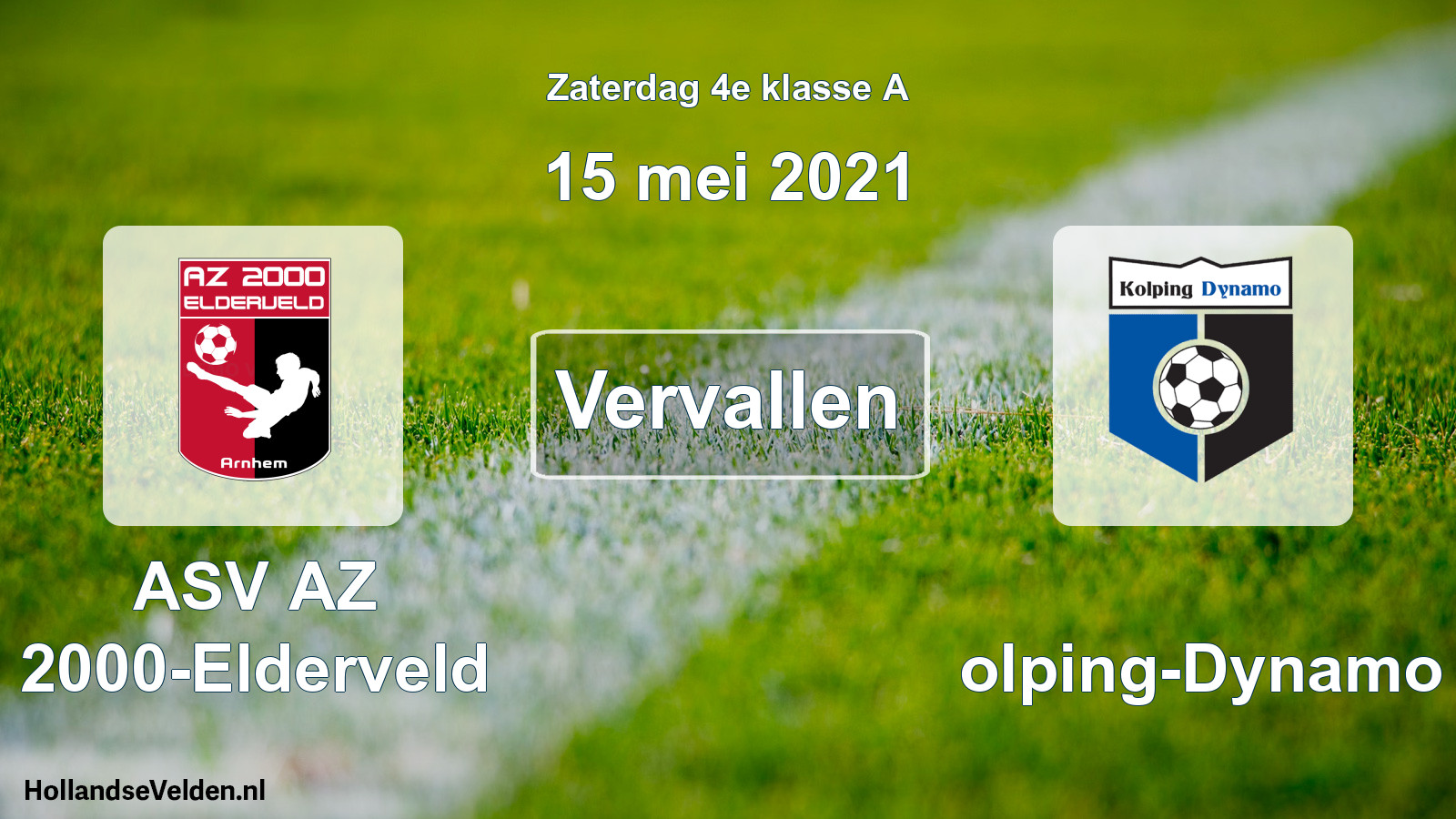 Scheduled Match: ASV AZ 2000-Elderveld - Kolping-Dynamo (15 May 2021)
