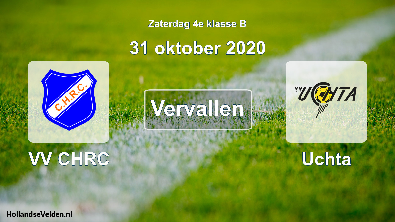 Scheduled Match: VV CHRC - Uchta (31 October 2020)