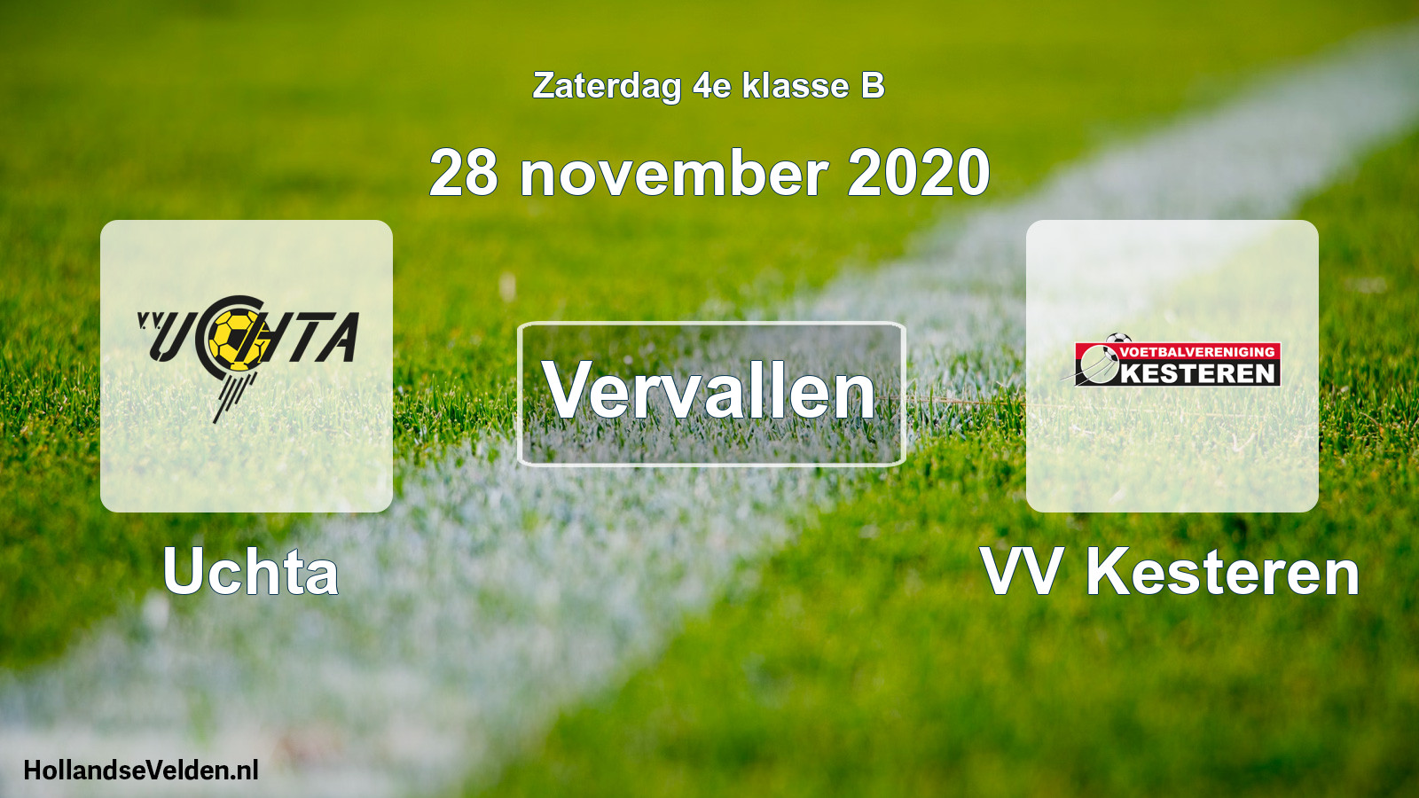 Scheduled Match: Uchta - VV Kesteren (28 November 2020)