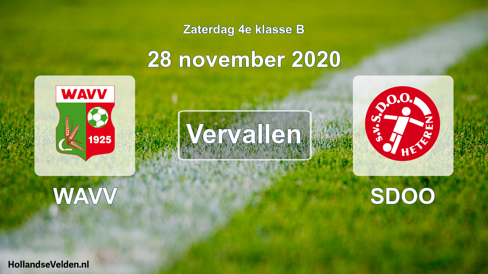 Scheduled Match: WAVV - SDOO (28 November 2020)