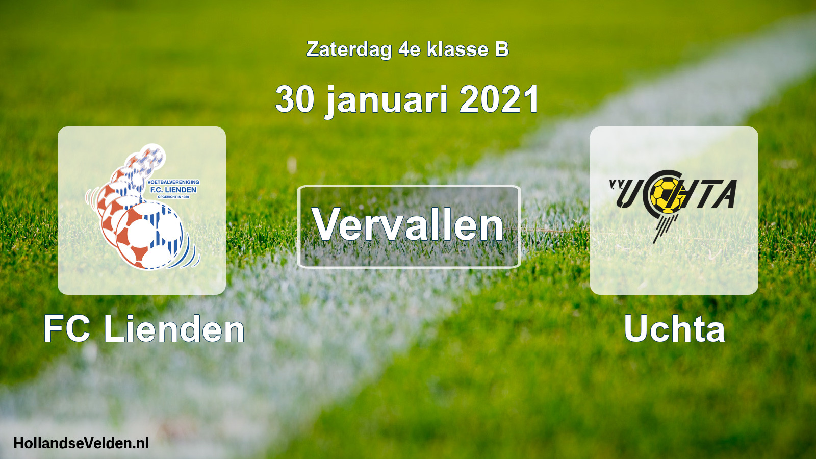 Scheduled Match: FC Lienden - Uchta (30 January 2021)