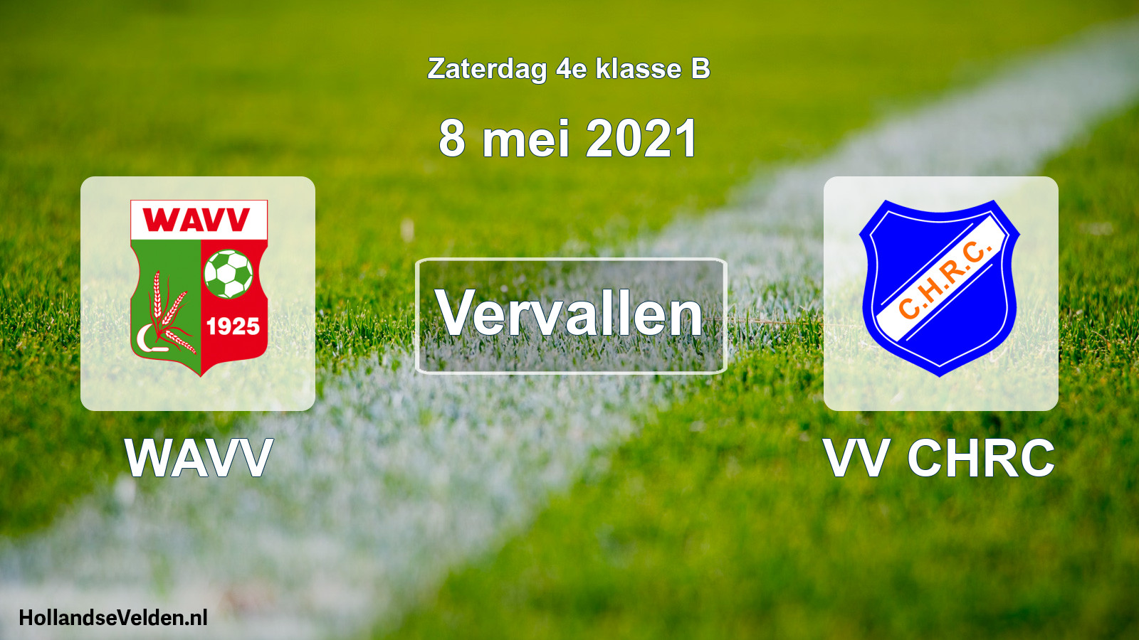 Scheduled Match: WAVV - VV CHRC (8 May 2021)