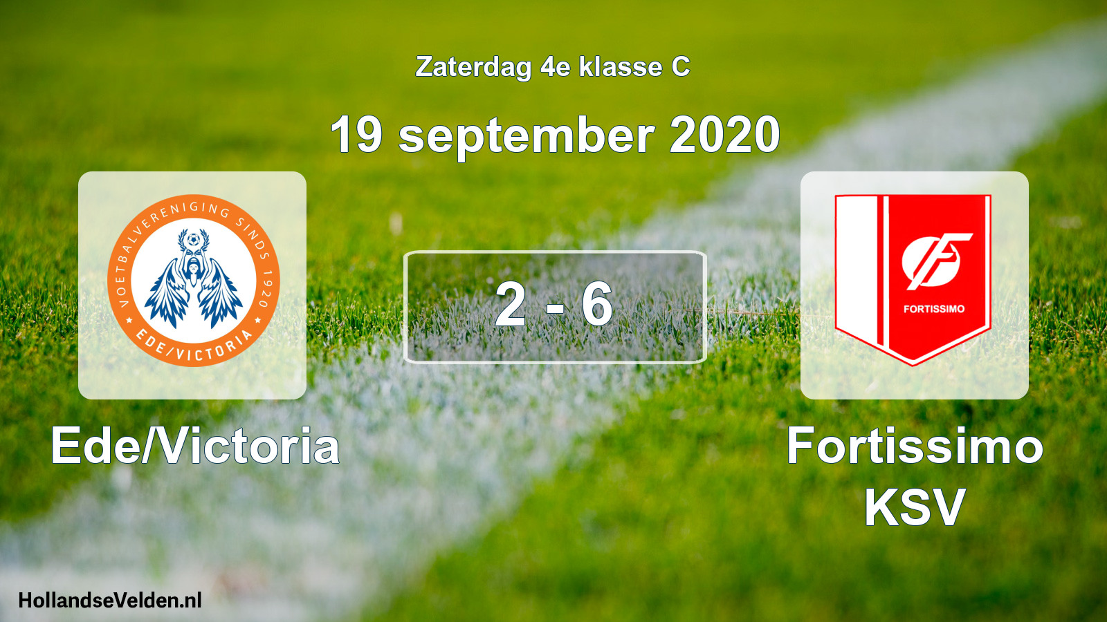 Total number of matches played: Ede/Victoria - Fortissimo KSV 2 - 6 (19 September 2020)