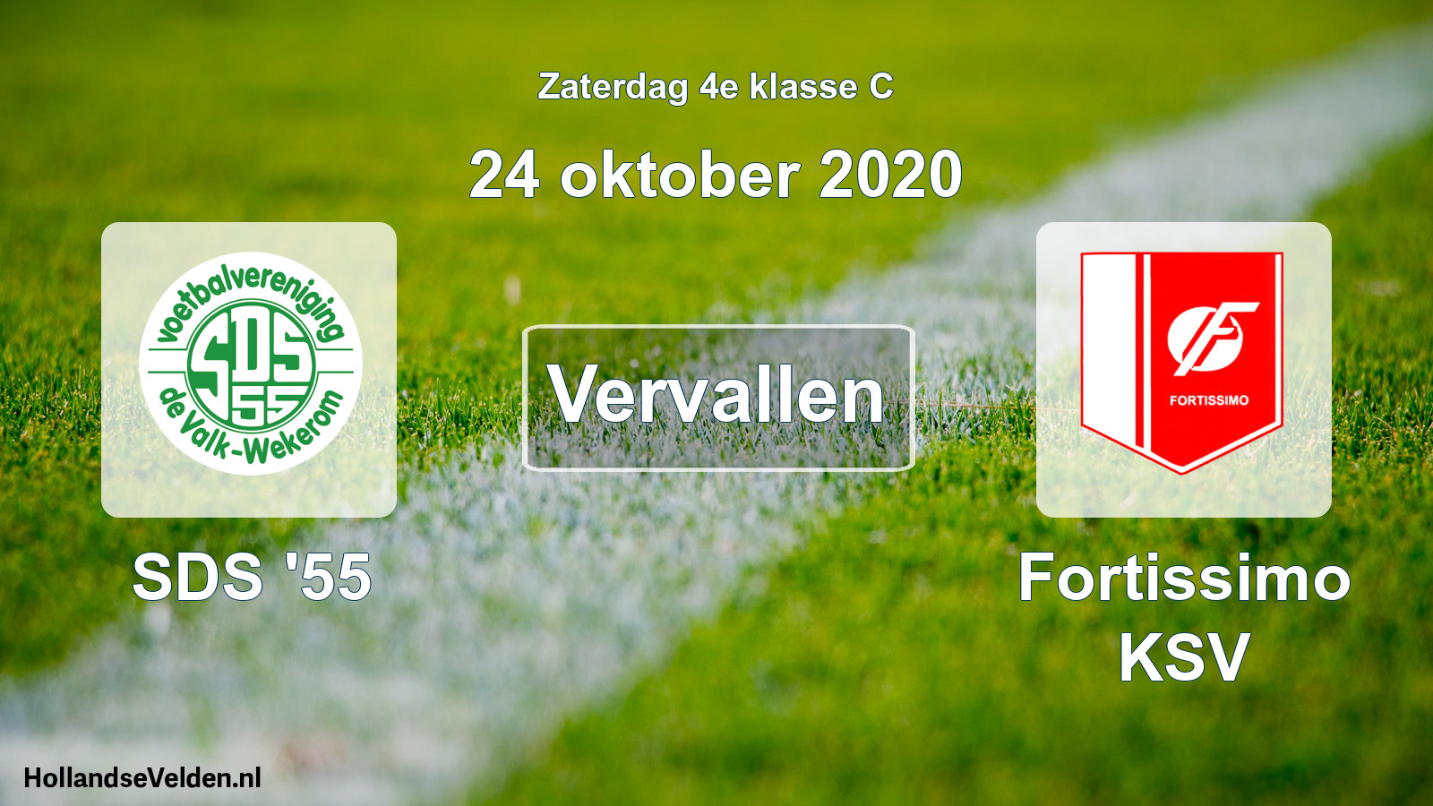Scheduled Match: SDS '55 - Fortissimo KSV (24 October 2020)