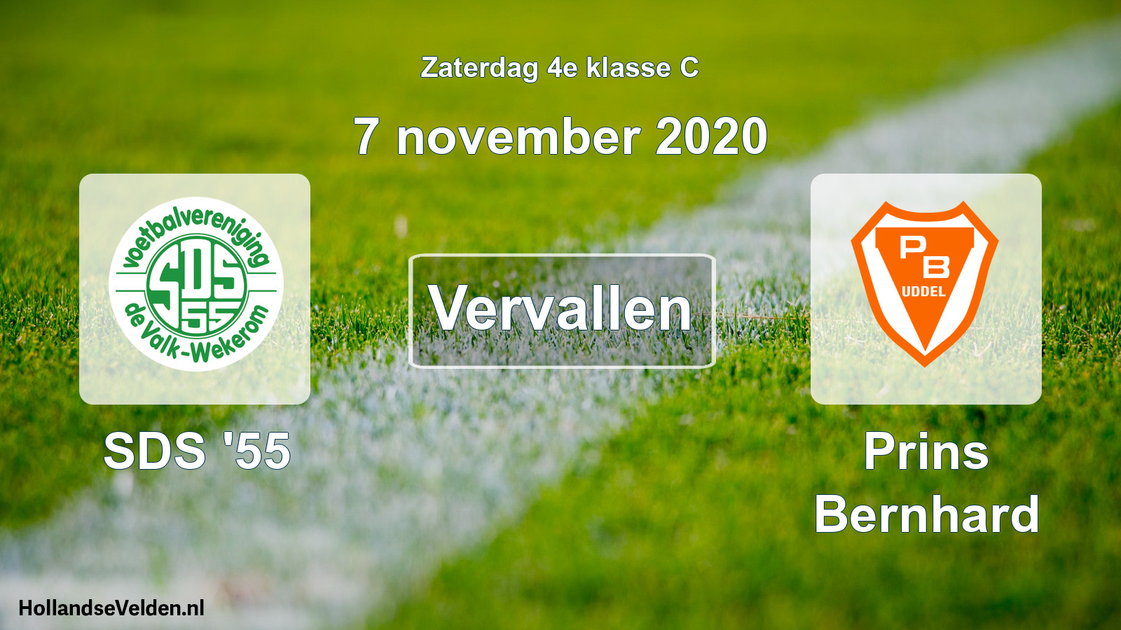 Scheduled Match: SDS '55 - Prins Bernhard (7 November 2020)