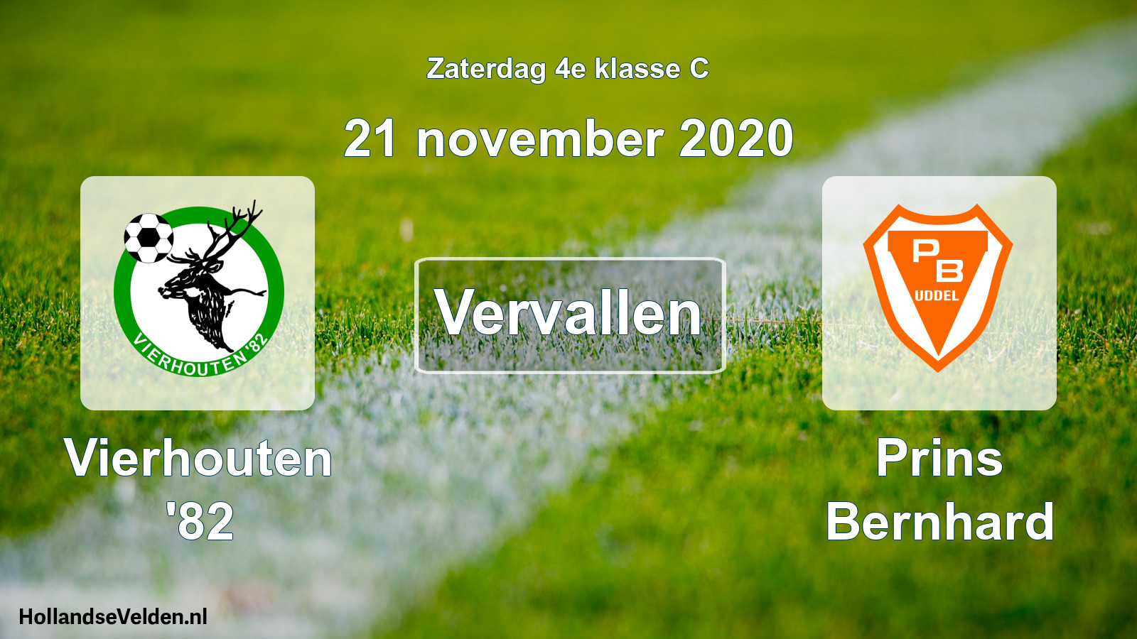 Scheduled Match: Vierhouten '82 - Prins Bernhard (21 November 2020)