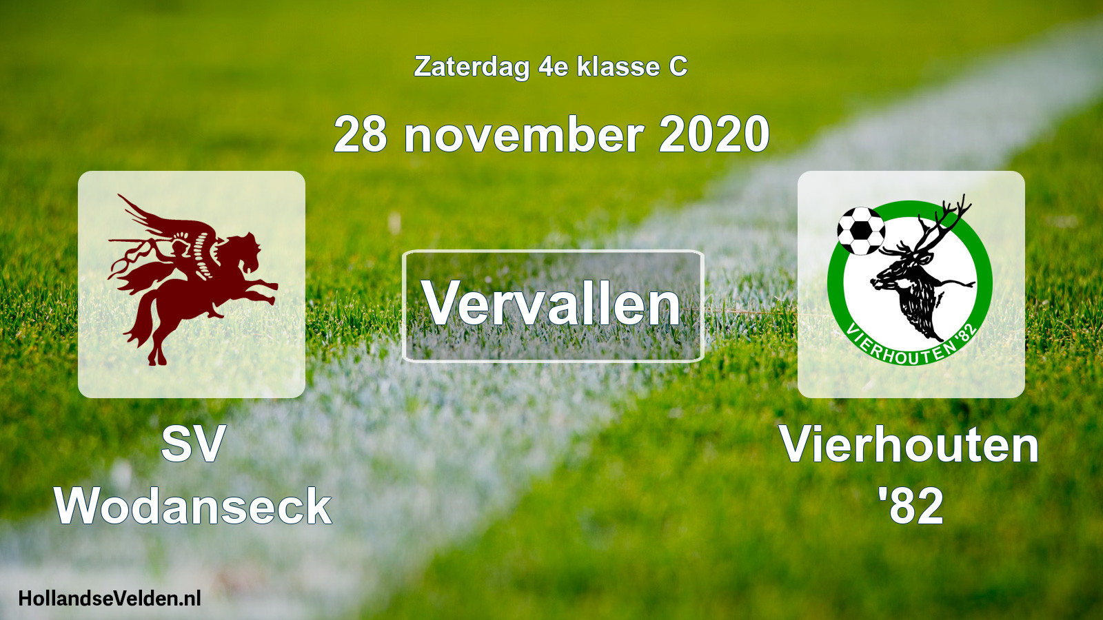 Scheduled Match: SV Wodanseck - Vierhouten '82 (28 November 2020)