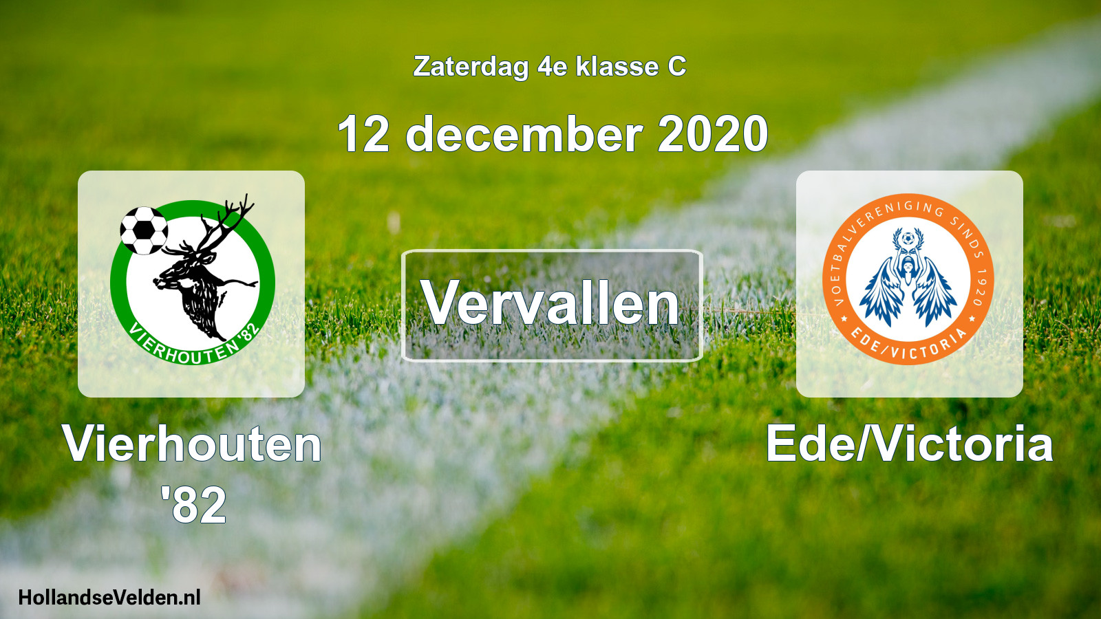 Scheduled Match: Vierhouten '82 - Ede/Victoria (12 December 2020)